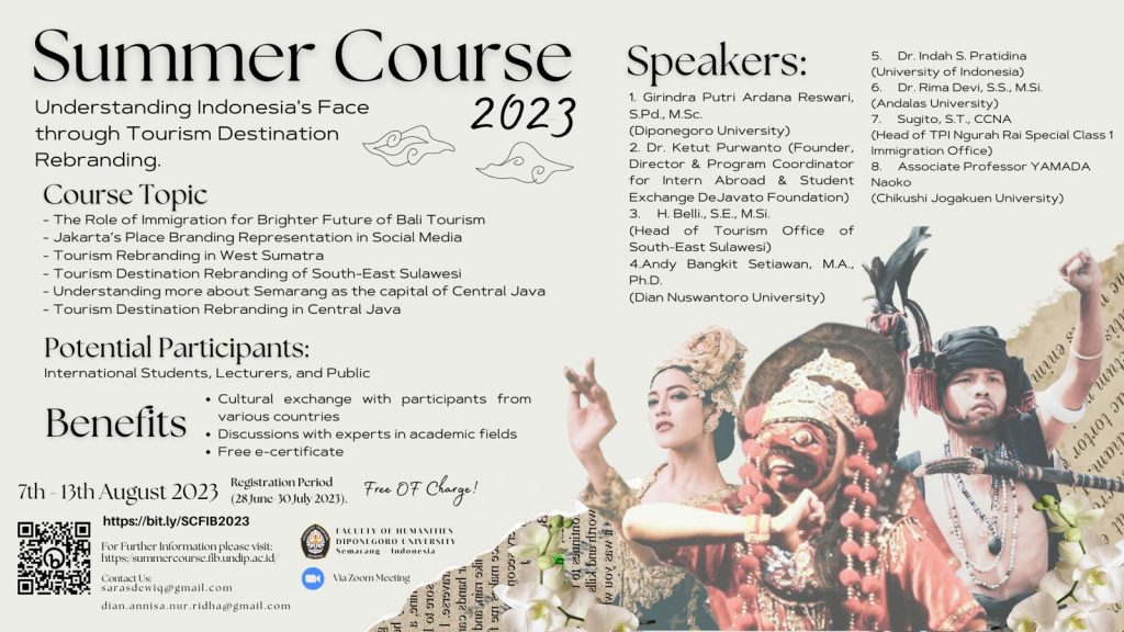 Summer Course 2023 : Understanding Indonesia’s Face Through Tourism Destination Rebranding