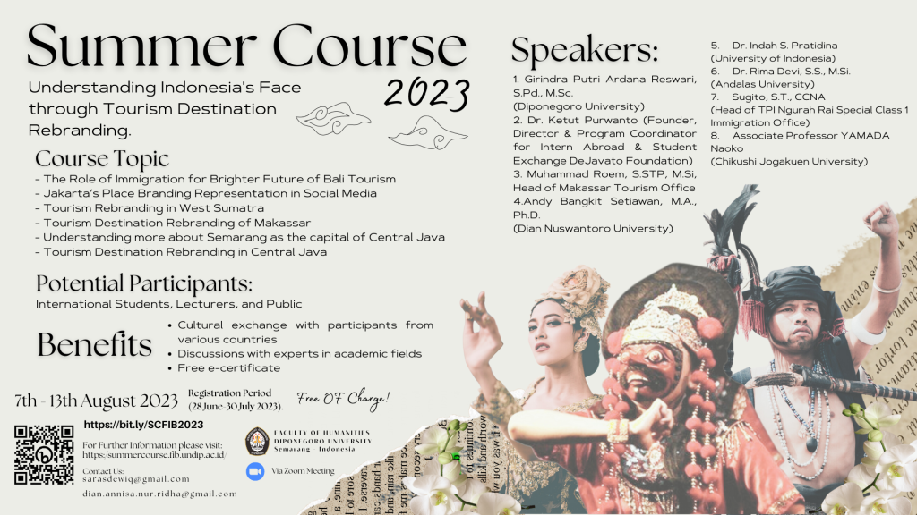 Summer Course 2023: Understanding Indonesia’s Face Through Tourism Destination Rebranding